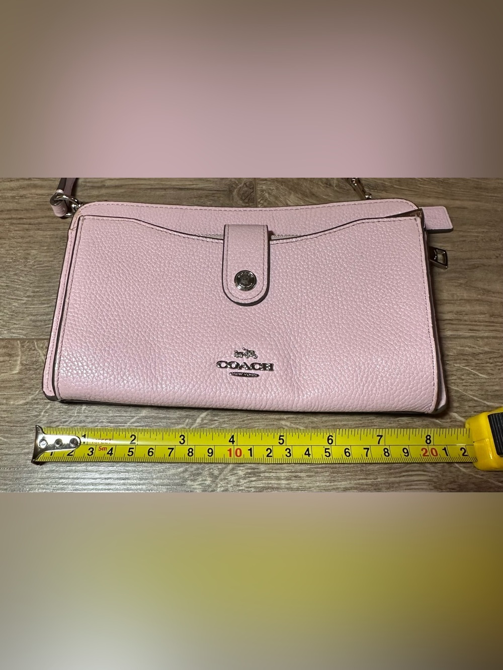 Coach Noa Pop Up Messenger Bag Pebbled Leather Pink Peony - Picture 15 of 15